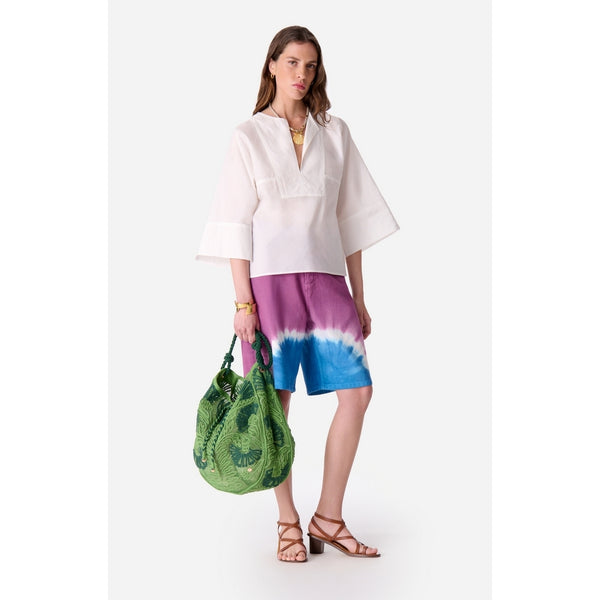 Blusa Ml con Inserti - Ecrù