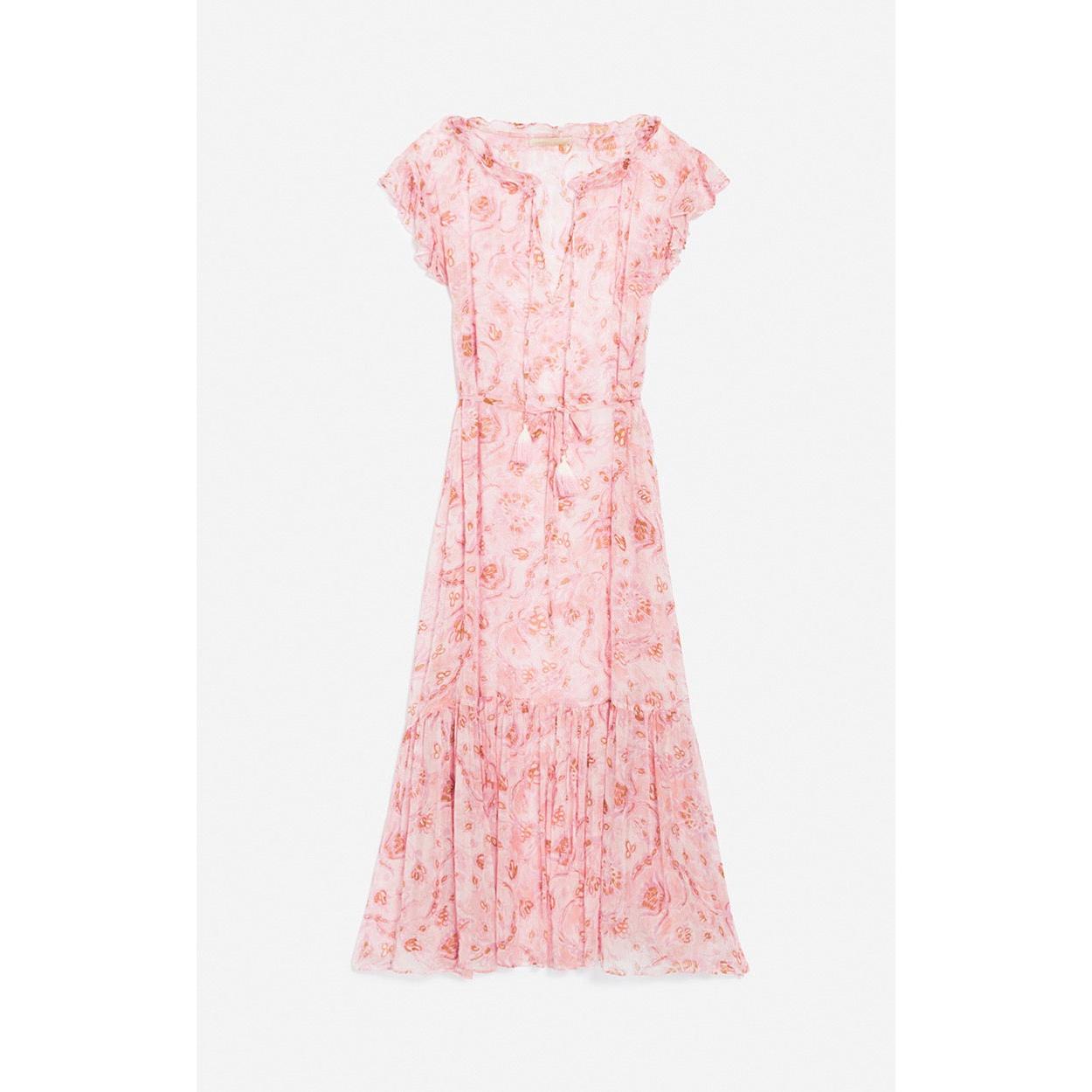 Robe Cristina - Rose/Blanc