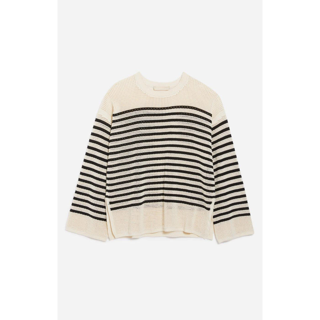 Pull Candabelle - Ecru & Noir
