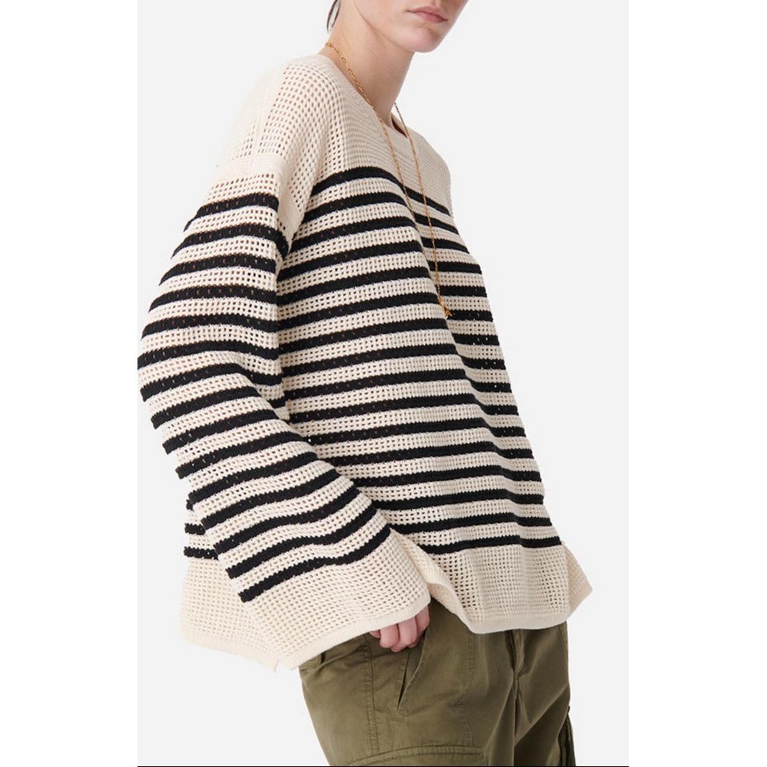 Pull Candabelle - Ecru & Noir