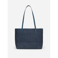 Leather & Cotton Basket - Denim