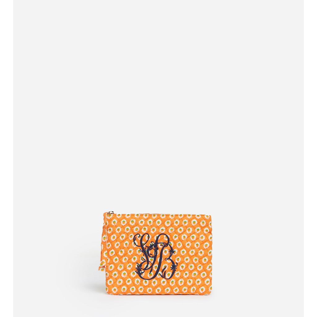 Zipped Pouch - Multicolour & Orange