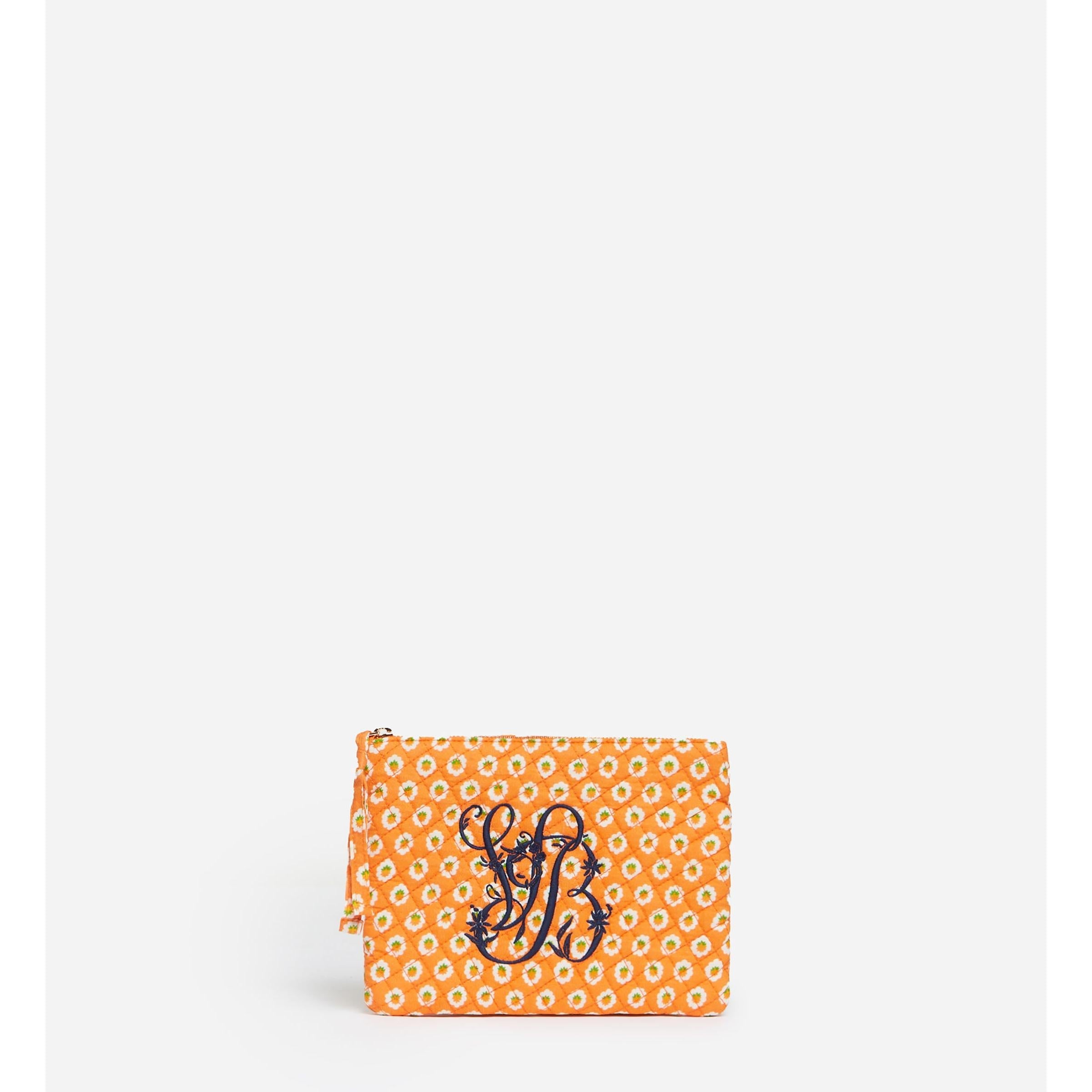 Zipped Pouch - Multicolour & Orange