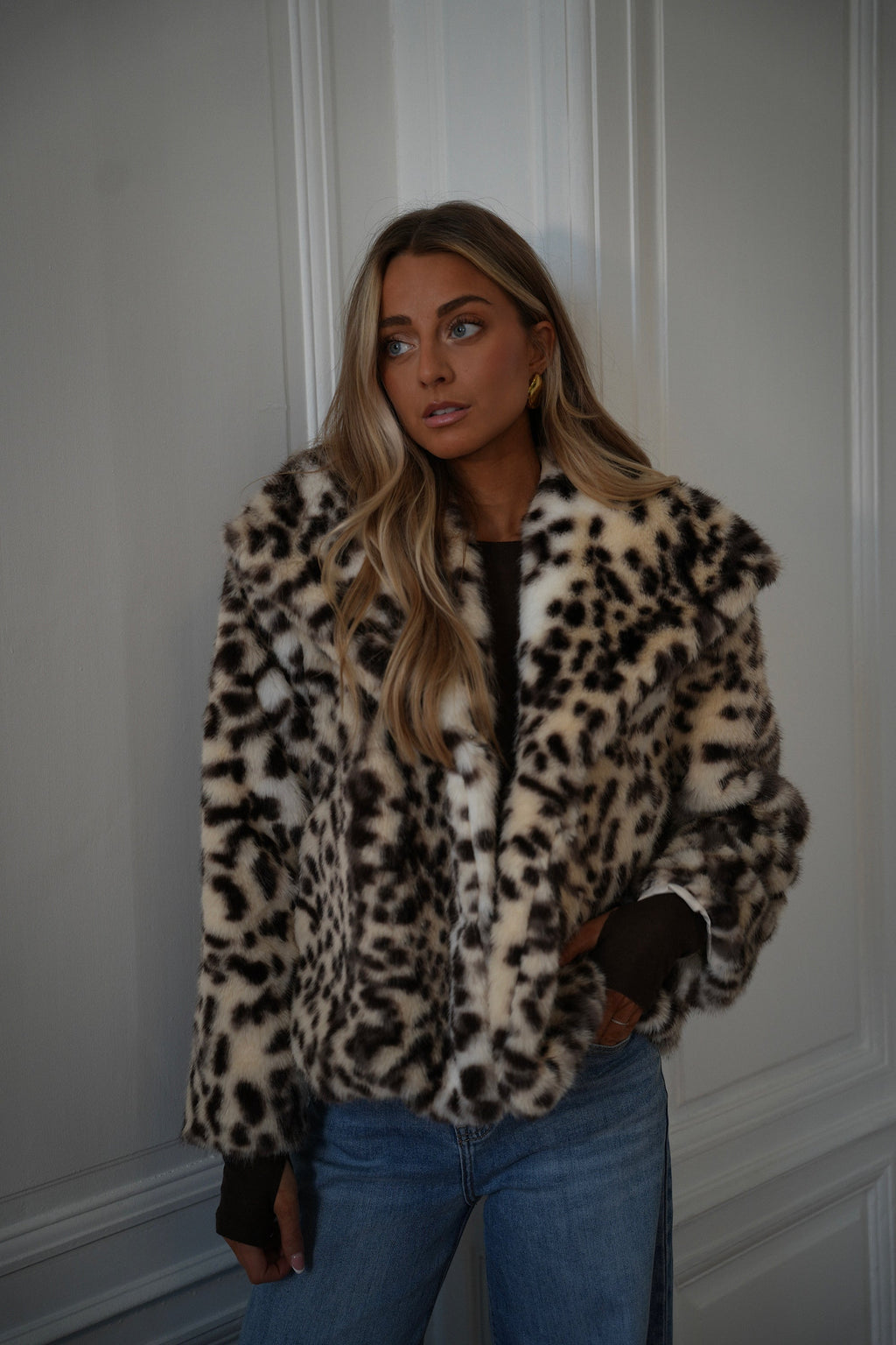 Manteau Fourrure Jina - Léopard