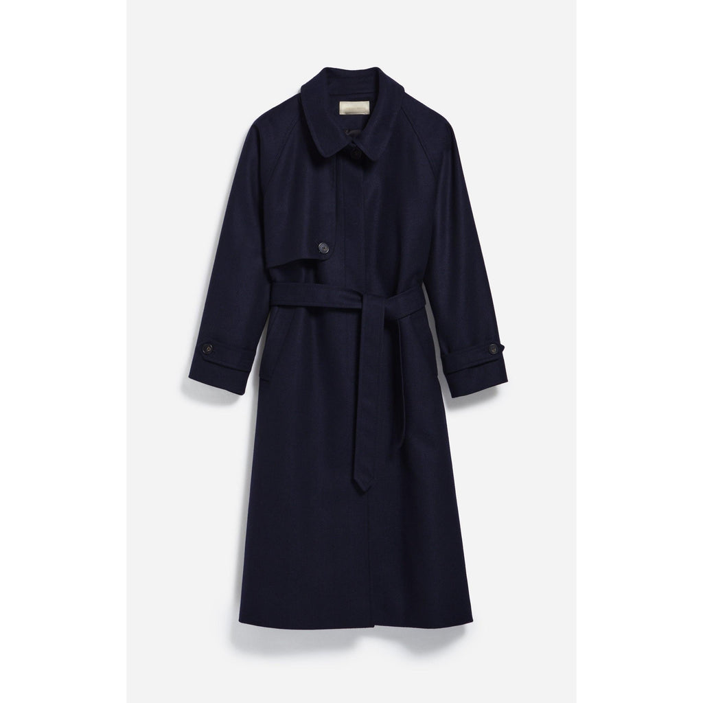 Dexter Trench Coat - Navy & Black