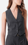 Gilet De Costume Denso - Anthracite Chine