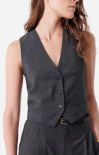 Gilet De Costume Denso - Anthracite Chine