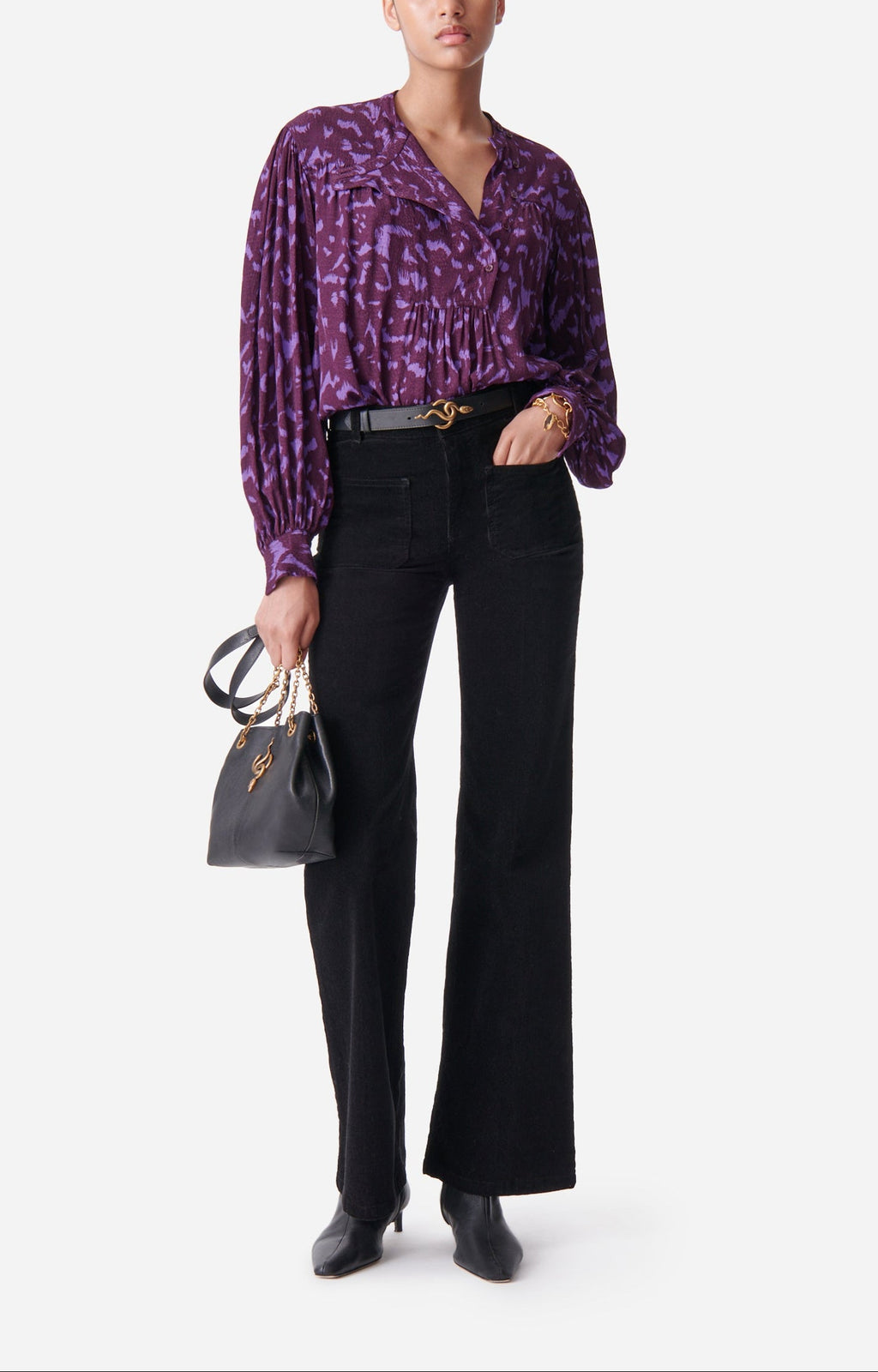 Delaide Blouse - Purple