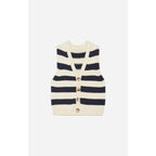 Dounya Cardigan - Ecru & Navy