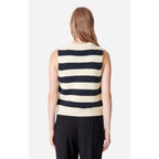 Dounya Cardigan - Ecru & Navy