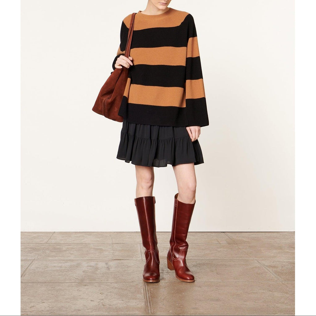 Pull Dania - Cannelle & Noir