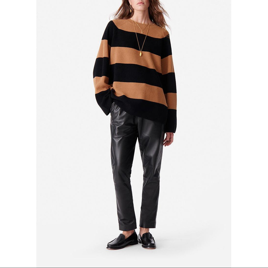 Pull Dania - Cannelle & Noir