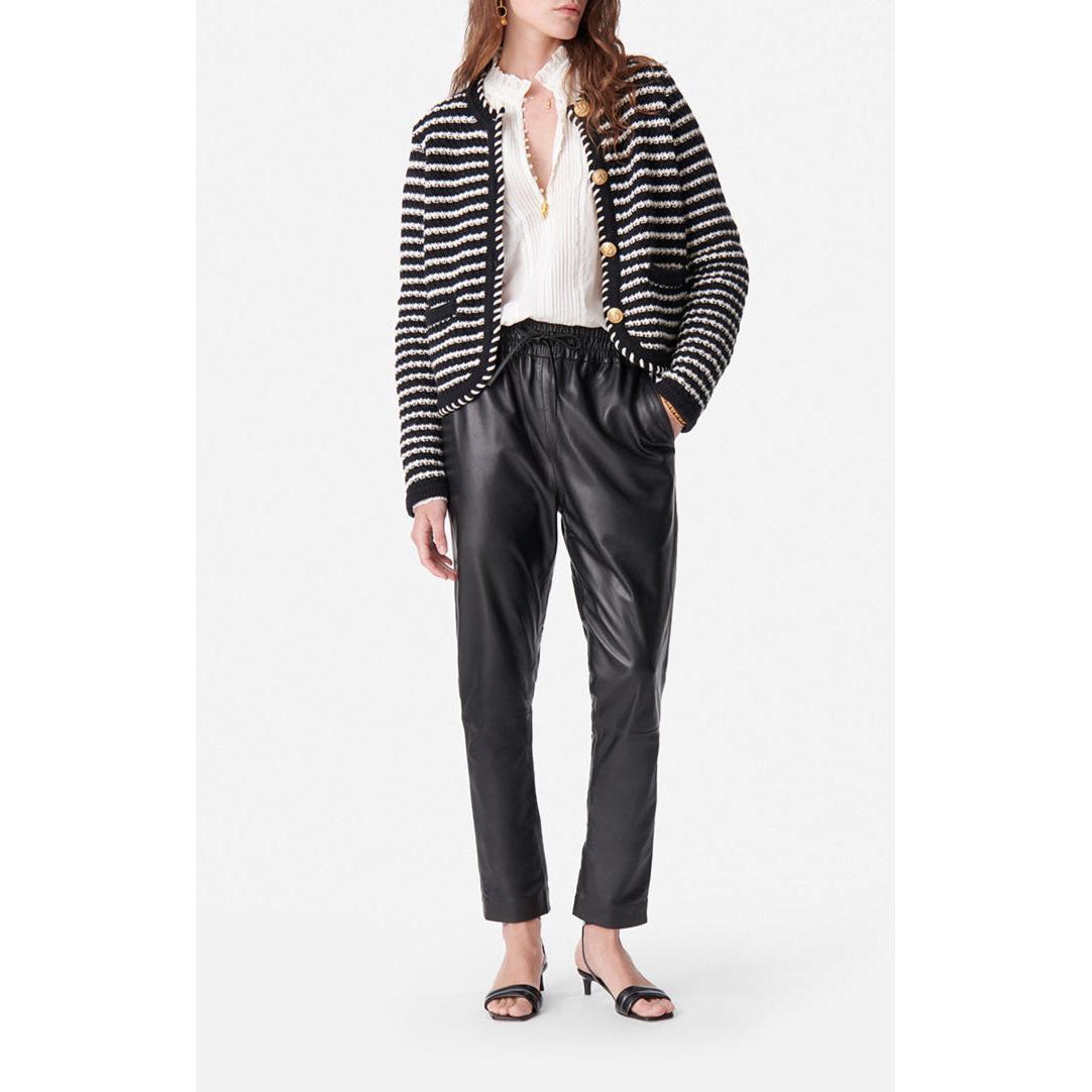 Daya Cardigan - Black & Ecru
