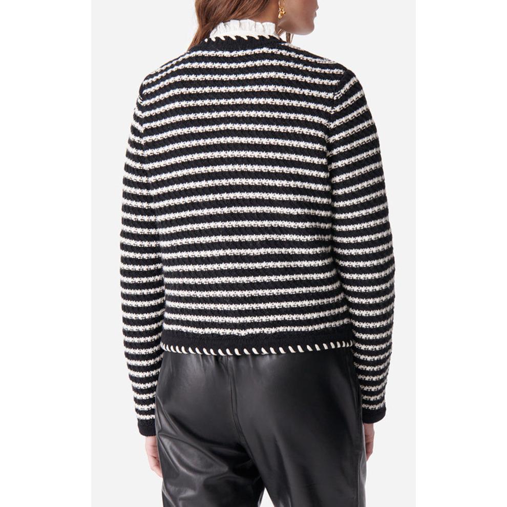 Daya Cardigan - Black & Ecru