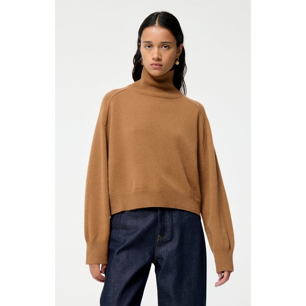 Dolmia High-Neck Jumper - Camel