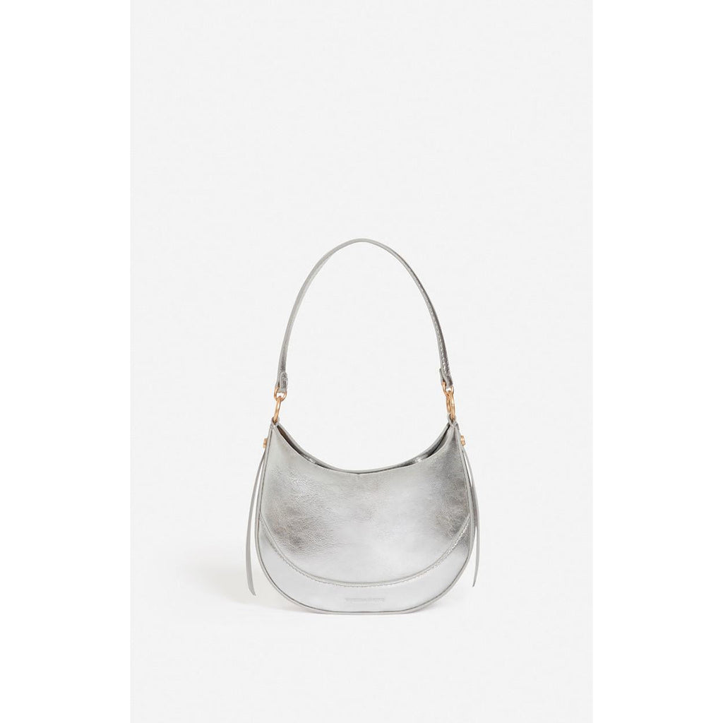 Small Daily Leather Bag - Silver