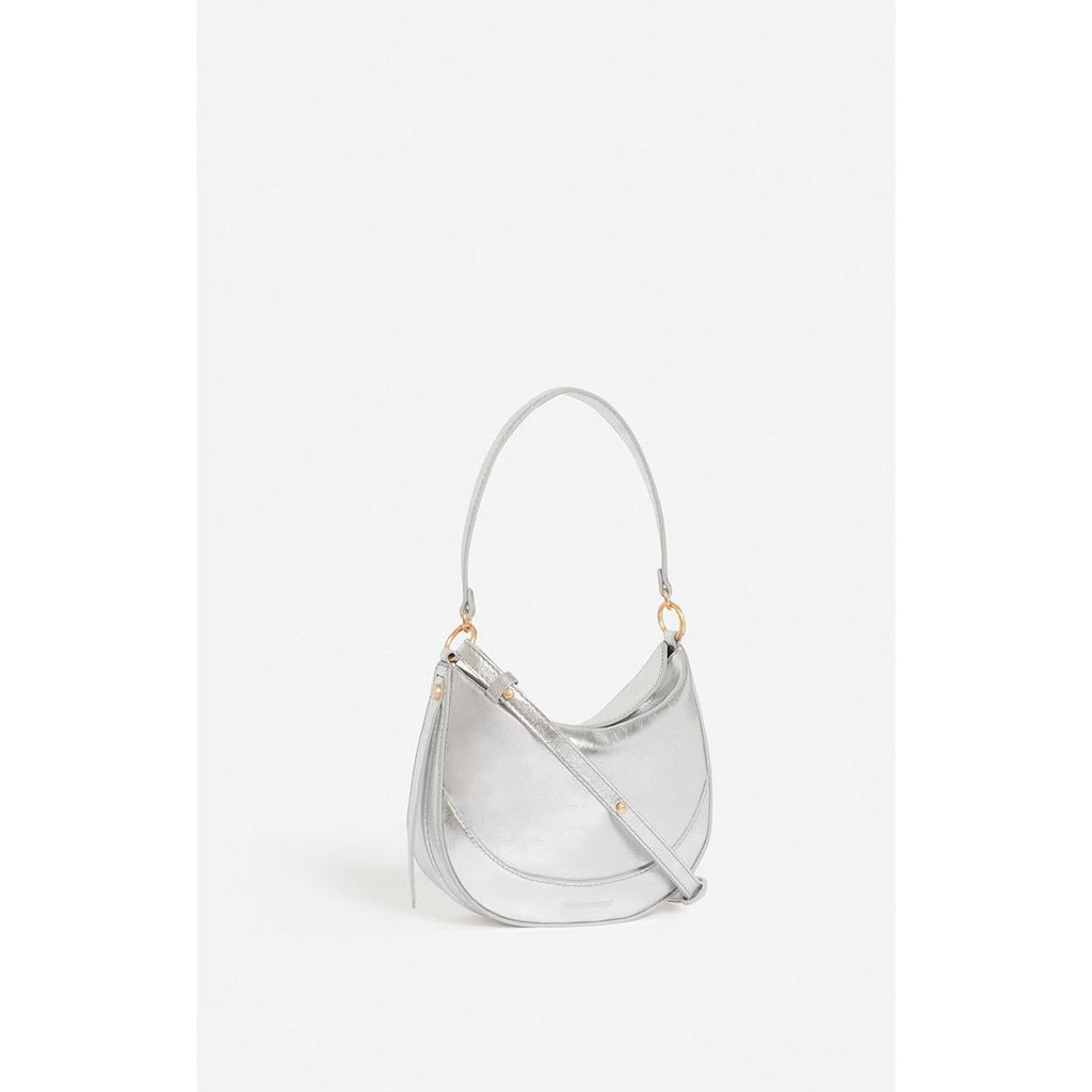 Small Daily Leather Bag - Silver