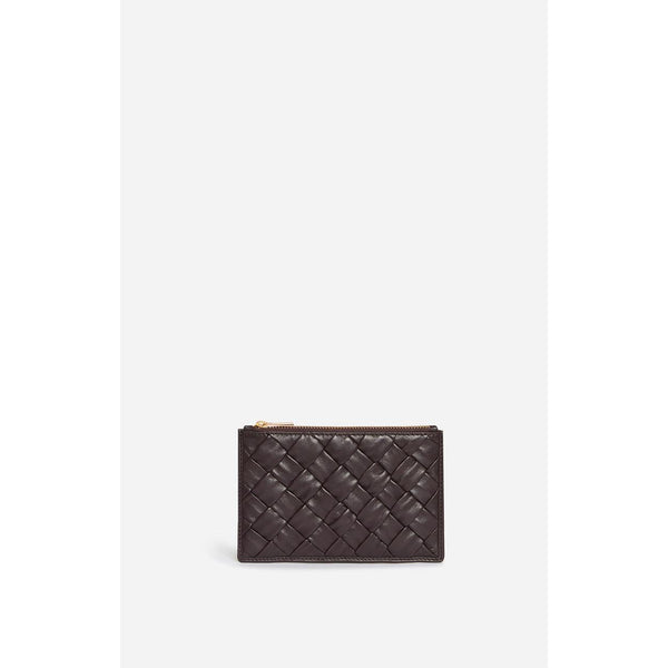 Vanessa Bruno - Braided Leather Coin Purse - Chocolate
