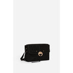 Large Othilia Velvet Leather Bag - Black