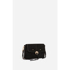 Small Othilia Velvet Leather Bag - Black