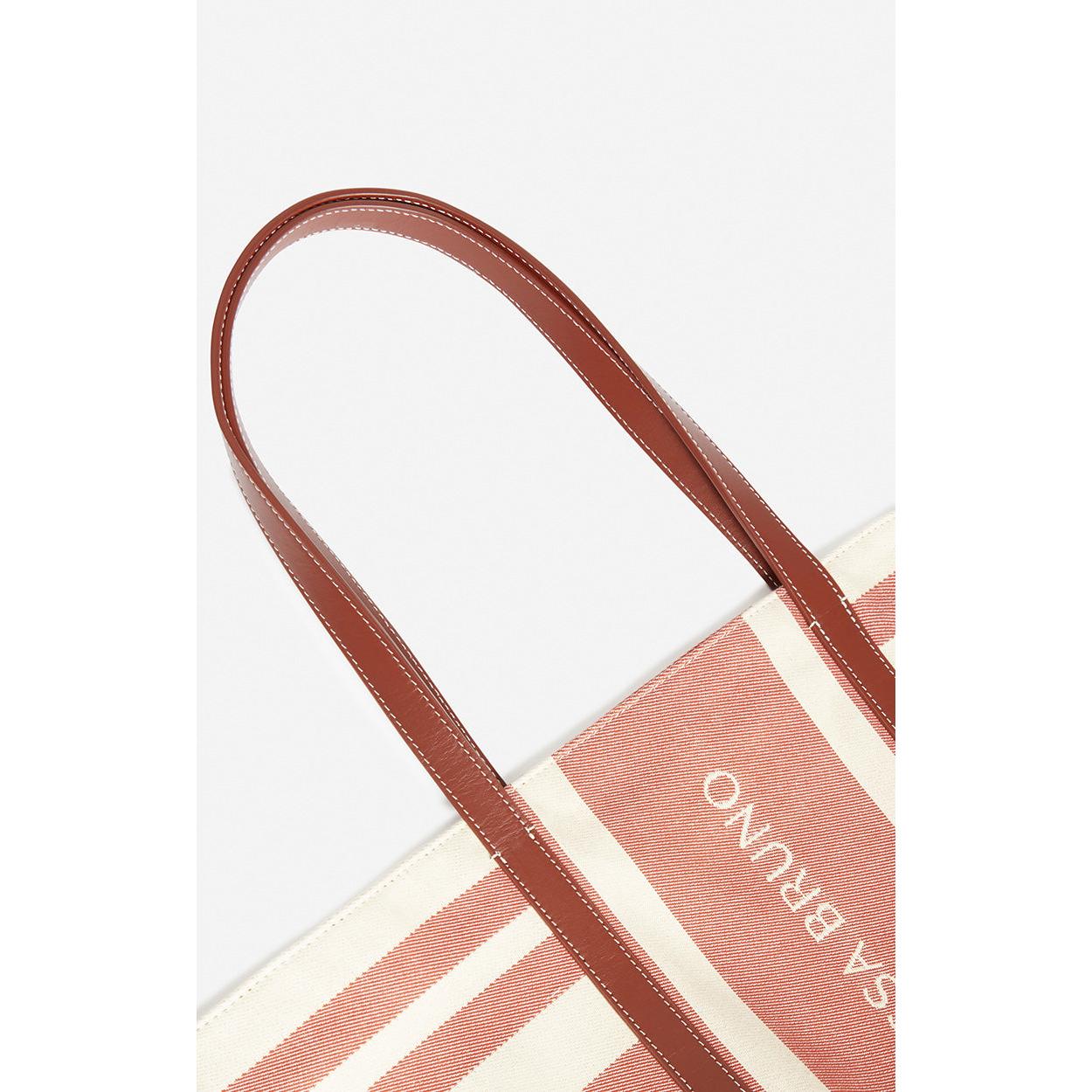 XL Canvas Tote Bag - Cognac
