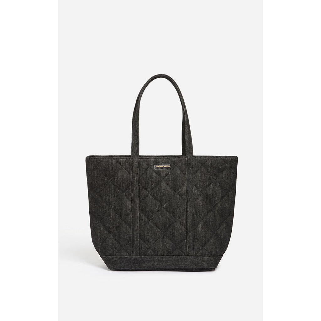 M Quilted Cotton Tote Bag - Elephant