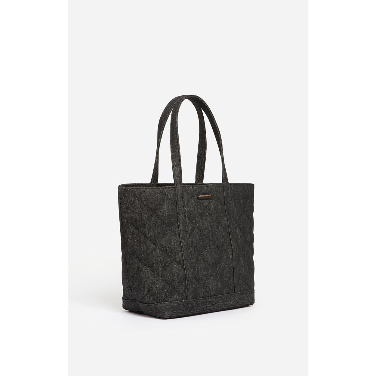 M Quilted Cotton Tote Bag - Elephant