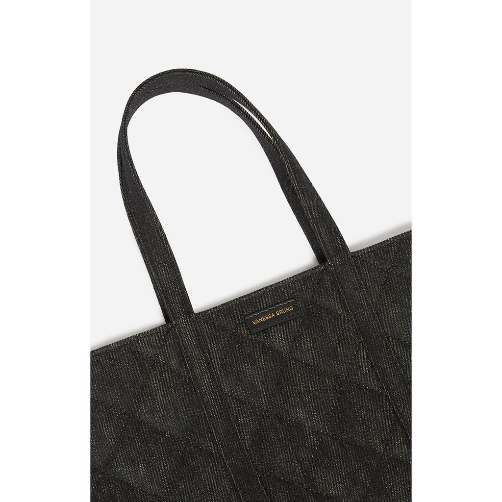 M Quilted Cotton Tote Bag - Elephant
