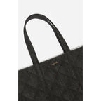 M Quilted Cotton Tote Bag - Elephant