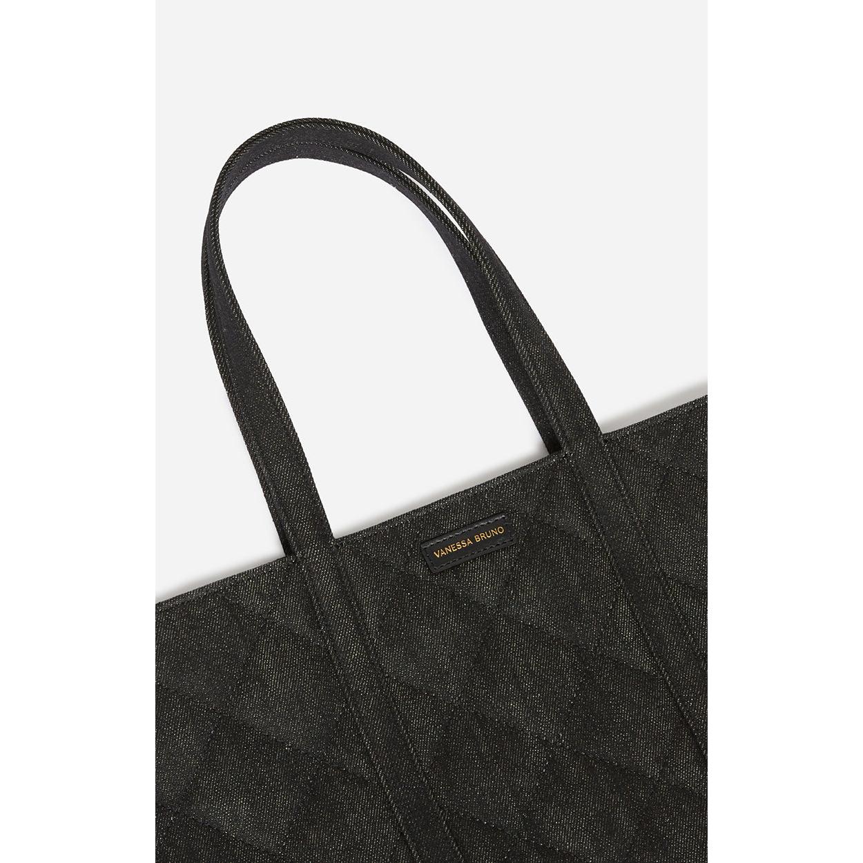 M Quilted Cotton Tote Bag - Elephant