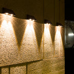 Kyla - Solar Wall Lamp - Plastic - Black