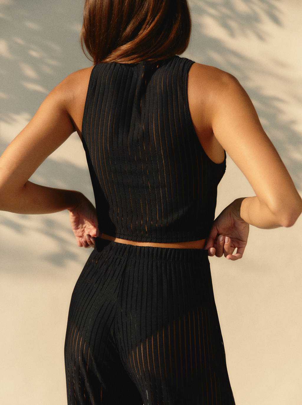 Black Stripes Pants