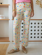 Jeans mit Blumen-Patchwork Jony