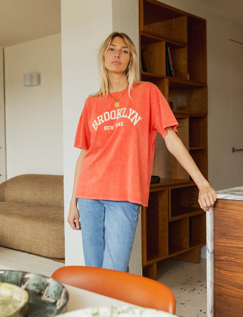T-shirt Corallo Brooklyn