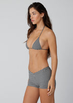 Gingham Shorts - Black