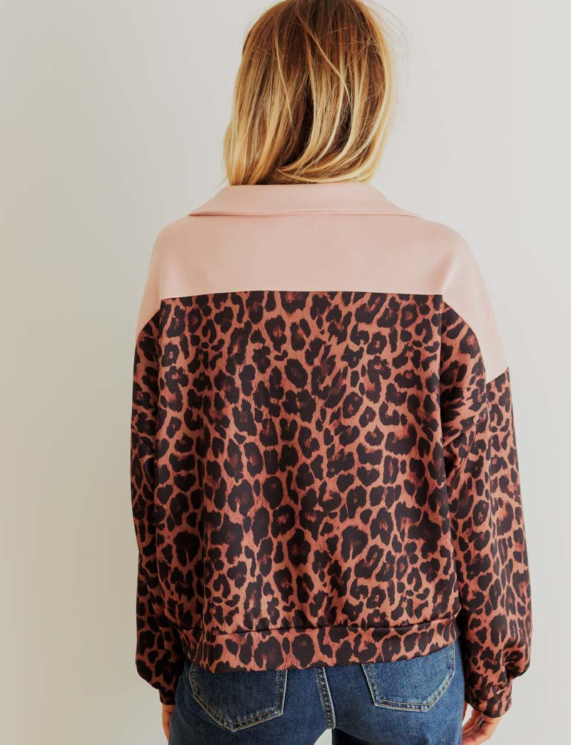 Bluza w Panterkę i Różowa Curtis