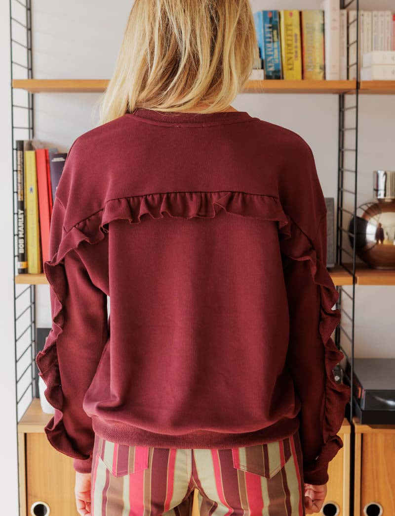 Bordowa Bluza Honoré