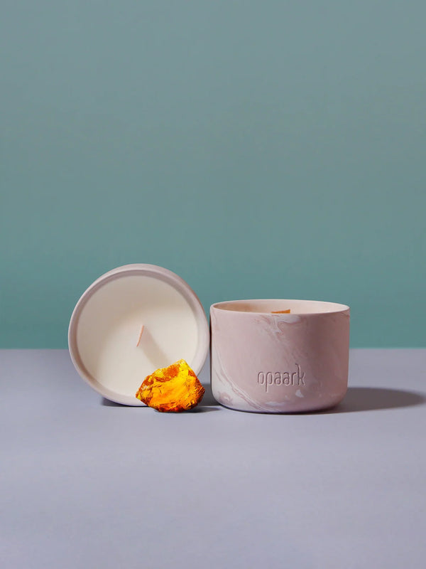 Amber Candle - Ceramic
