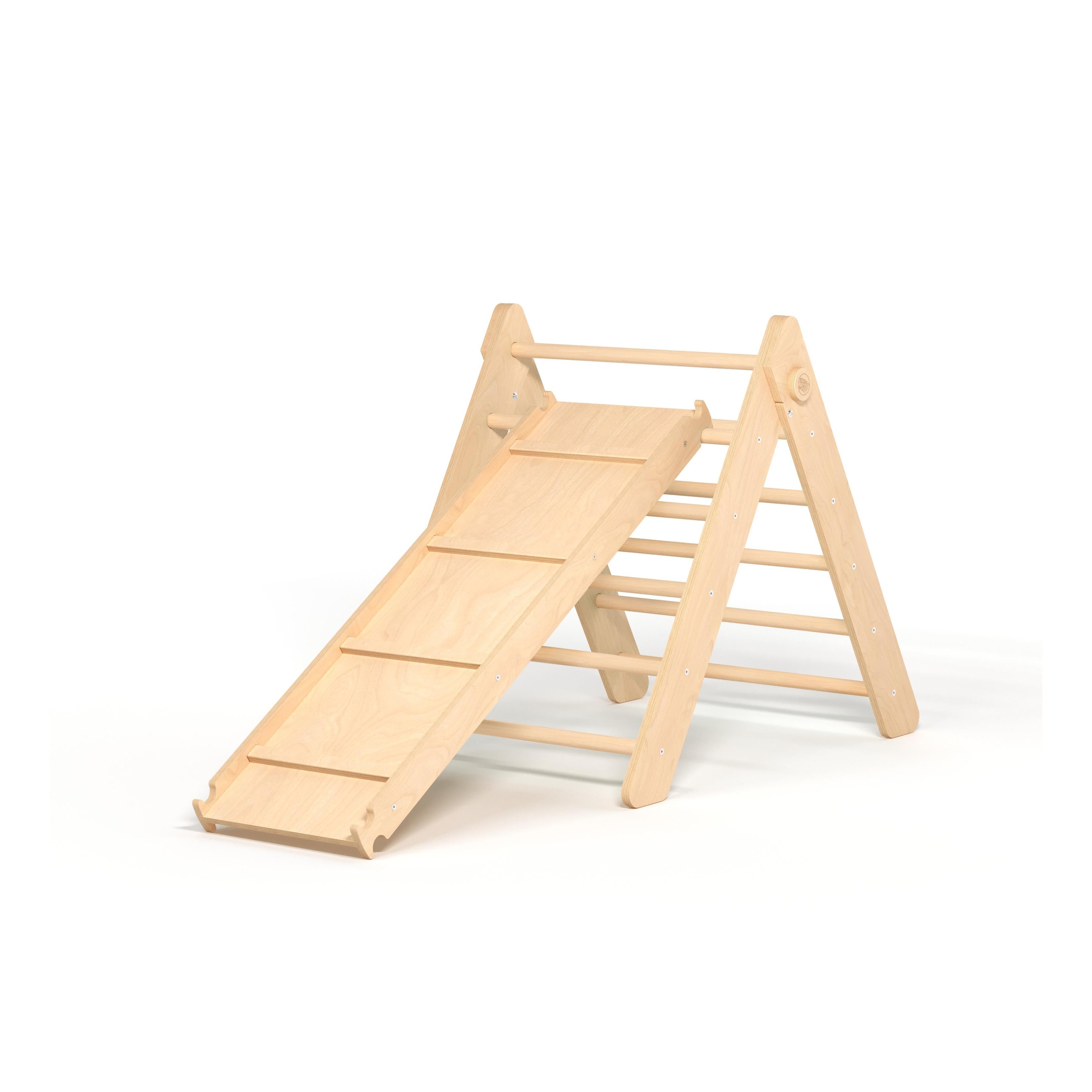 Pikler Triangle + Large Double-Sided Slide