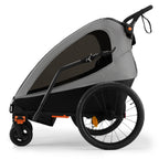 Rimorchio Bici Bambino 2In1 Nava Walk Grigio