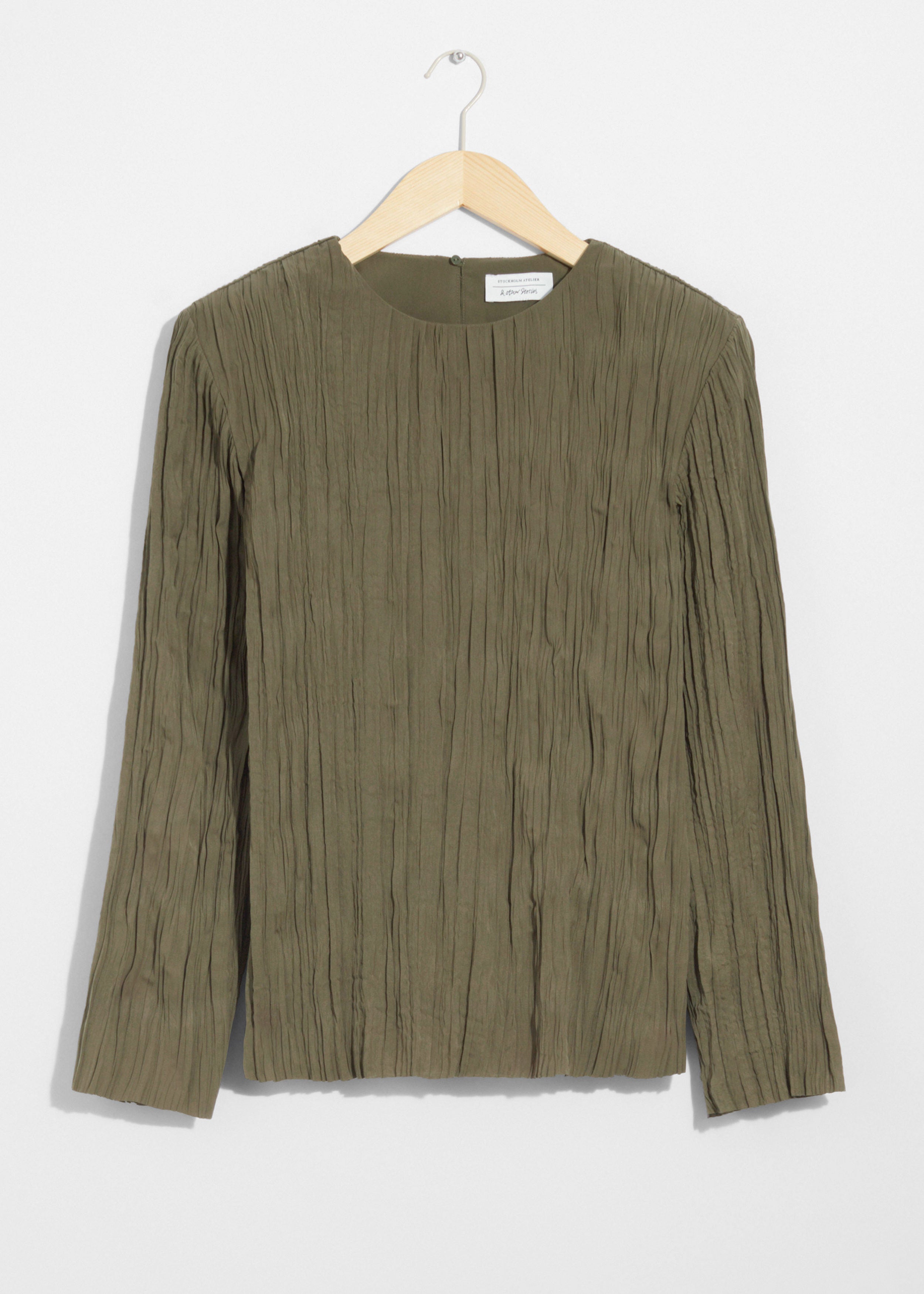 Top St Vanda Crincle Top - Khaki - Women