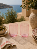 Rainbow - Set De 2 Verres À Eau - Verre - Rose