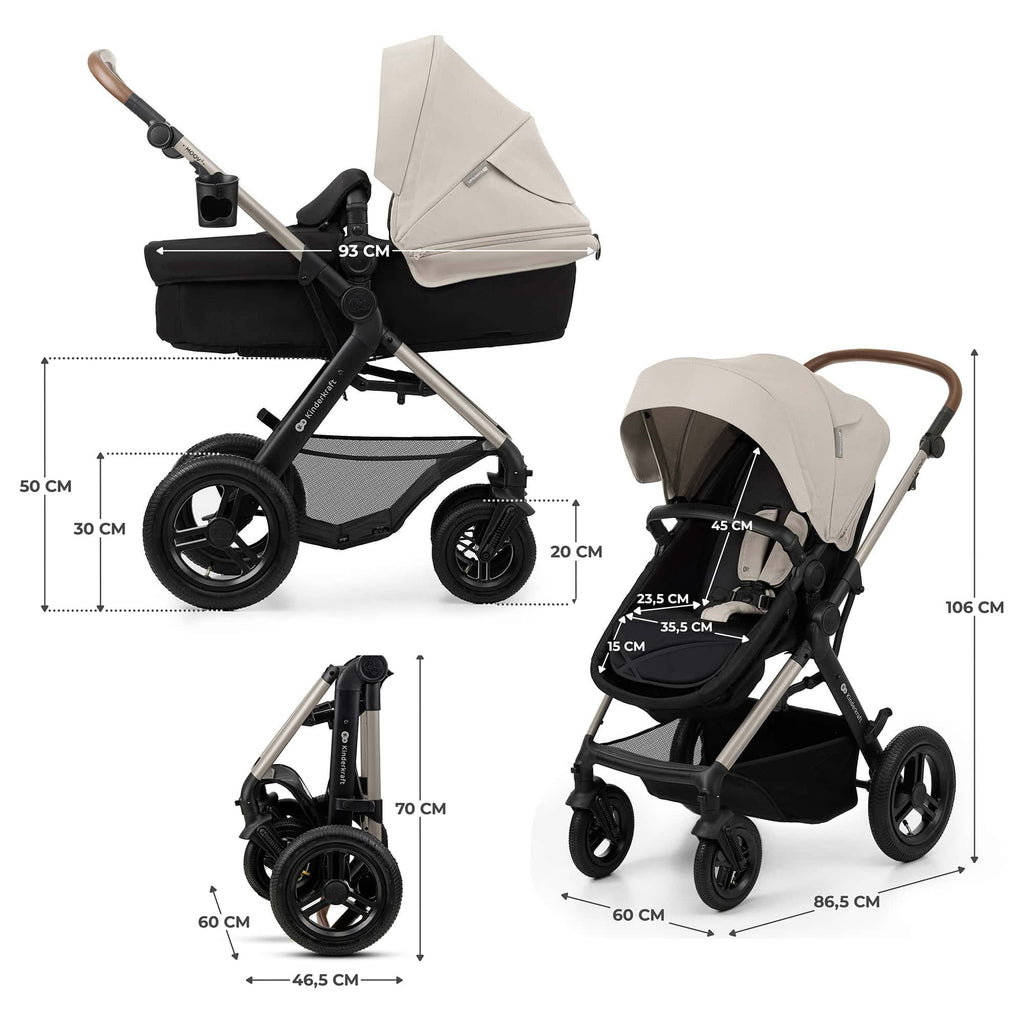 Moov 2 Air Grey Trio Pushchair