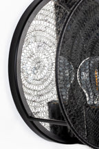 Lea - Aplique de Pared - Metal - Negro