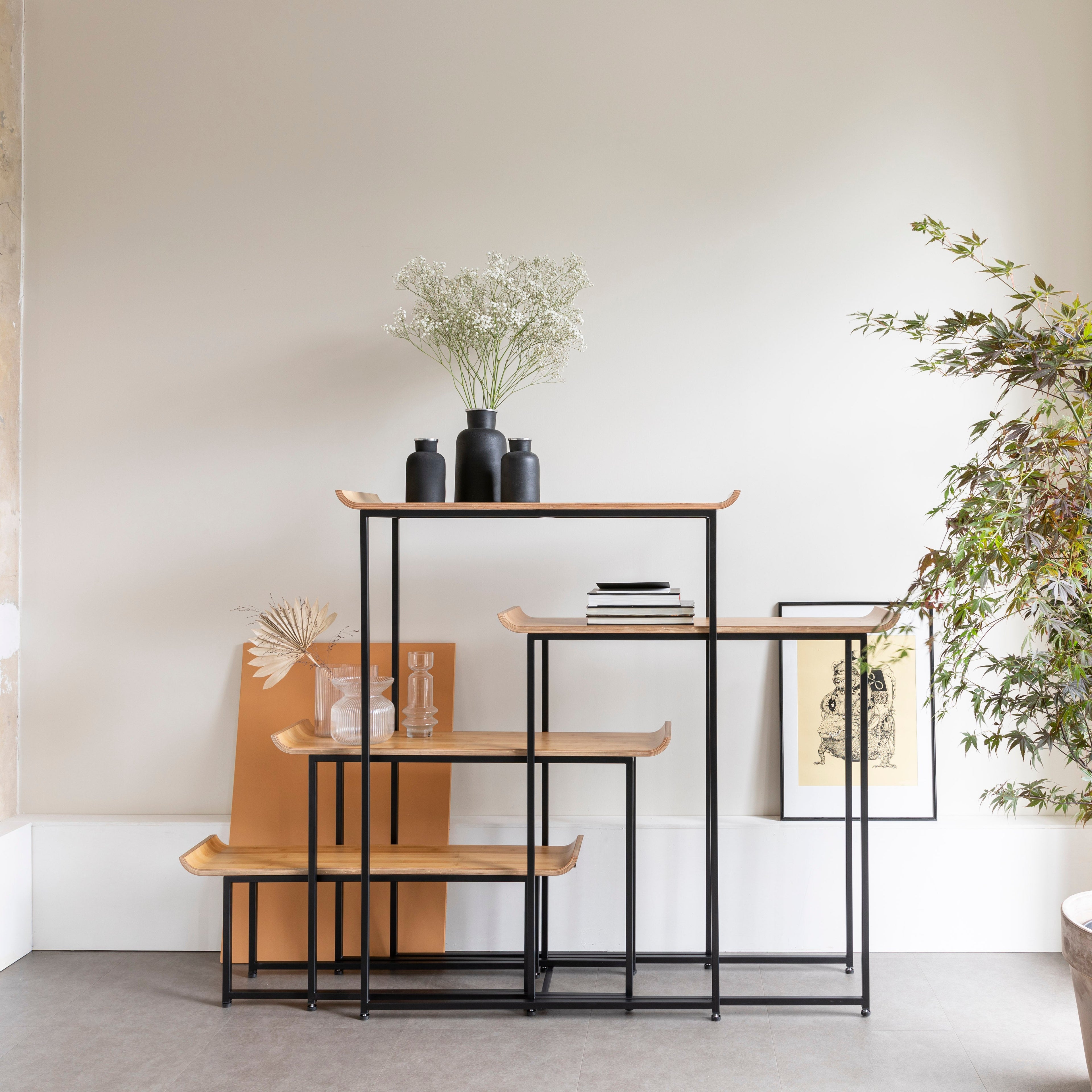 Flodka - Shelving Unit - Plywood - Black