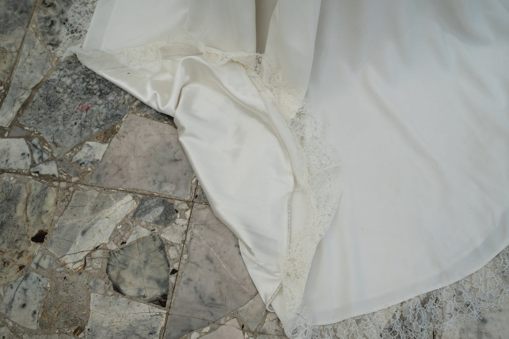 Vestido de novia Ingrid - Blanco seda