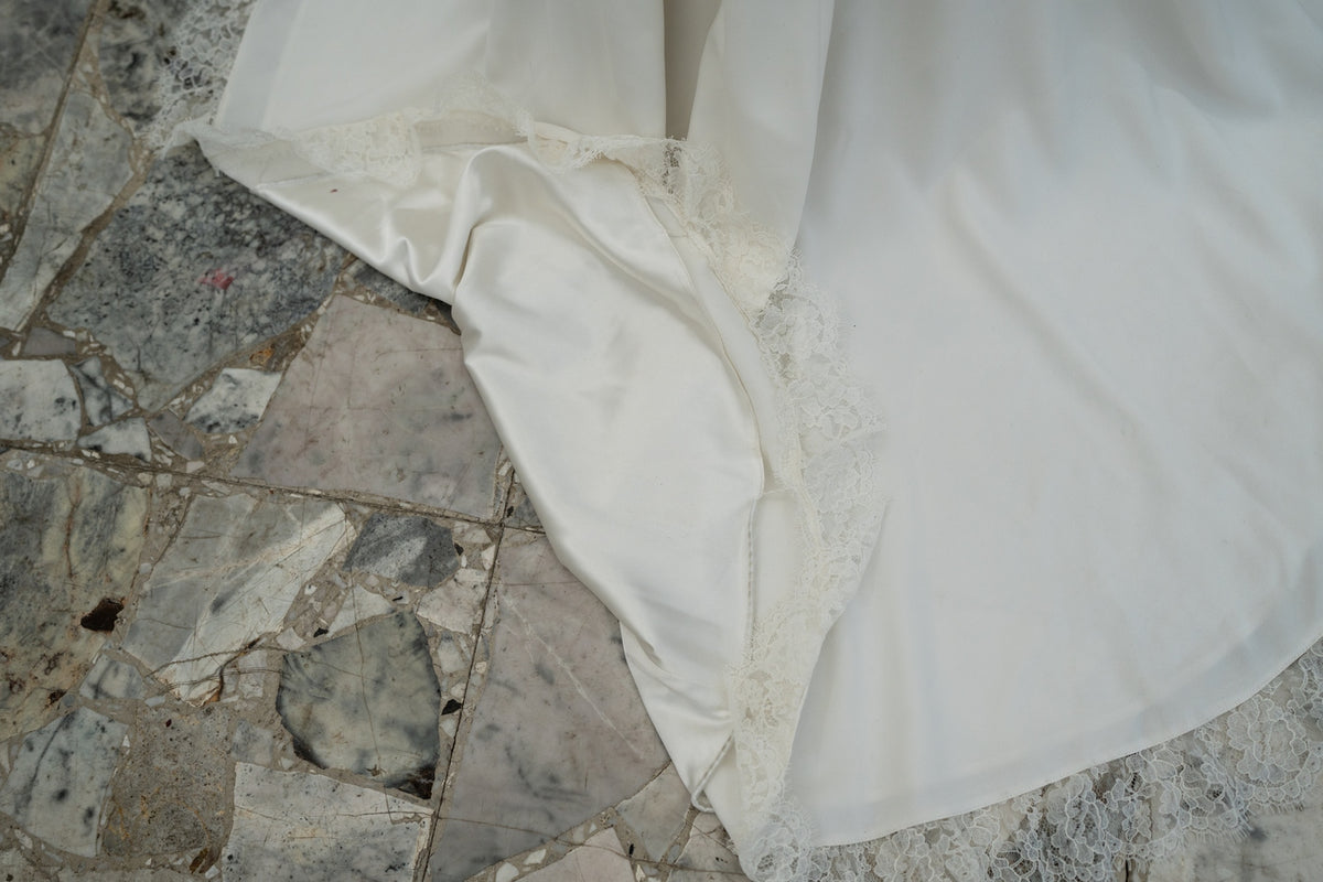 Vestido de novia Ingrid - Blanco seda
