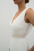 Brautkleid Albane – Seidenweiß