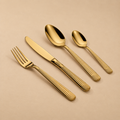 Art Culinaire - Zestaw Sztućców - Noblesse 24 Elementy - Stal Nierdzewna 18/10 - Złoty