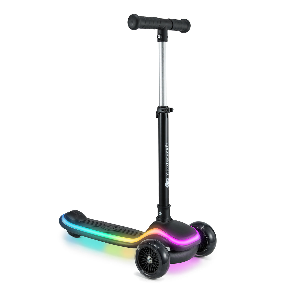 Raket Three-Wheel LED Scooter Black